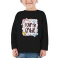 Fourth Grade Back To School For Girls Pink Notebook Graphic Toddler Long Sleeve Tee Fourth Grade Back To School For Girls Pink Notebook Graphic Toddler Long Sleeve Tee