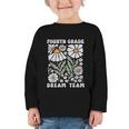 Fourth Grade Dream Team Back To School Boho Flower 4th Grade Graphic Toddler Long Sleeve Tee Fourth Grade Dream Team Back To School Boho Flower 4th Grade Graphic Toddler Long Sleeve Tee