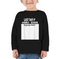 Fun Last Day Of School Sign My Shirt Back To School Cool Graphic Toddler Long Sleeve Tee Fun Last Day Of School Sign My Shirt Back To School Cool Graphic Toddler Long Sleeve Tee