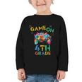 Game On 4th Grade Boys Kids Back To School Graphic Toddler Long Sleeve Tee