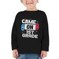 Gamer Back To School Game 1st Grade Kids Boys Graphic Toddler Long Sleeve Tee Gamer Back To School Game 1st Grade Kids Boys Graphic Toddler Long Sleeve Tee