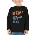 Gen Z Alpha Back To School Low Key Ready To Slay This Year Graphic Toddler Long Sleeve Tee Gen Z Alpha Back To School Low Key Ready To Slay This Year Graphic Toddler Long Sleeve Tee