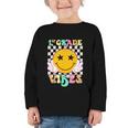 Girls 1st Grade Vibes Smile Face Back To School 1st Grade Graphic Toddler Long Sleeve Tee Girls 1st Grade Vibes Smile Face Back To School 1st Grade Graphic Toddler Long Sleeve Tee