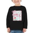 Girls Pre-K Coquette Bow Pink Preppy Back To School Graphic Toddler Long Sleeve Tee Girls Pre-K Coquette Bow Pink Preppy Back To School Graphic Toddler Long Sleeve Tee