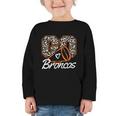 Go Cheer Broncos School Spirit Fan Team Back To School Graphic Toddler Long Sleeve Tee