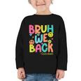 Groovy Custodian Bruh We Back To School Janitor Retro Graphic Toddler Long Sleeve Tee Groovy Custodian Bruh We Back To School Janitor Retro Graphic Toddler Long Sleeve Tee
