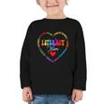 Groovy Literacy Team Reading Appreciation Back To School Graphic Toddler Long Sleeve Tee Groovy Literacy Team Reading Appreciation Back To School Graphic Toddler Long Sleeve Tee