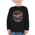 Groovy School Community Liaison Back To School Appreciation Graphic Toddler Long Sleeve Tee Groovy School Community Liaison Back To School Appreciation Graphic Toddler Long Sleeve Tee