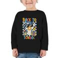 Happy First Day Of School Back To School Goose Boys Kids Graphic Toddler Long Sleeve Tee