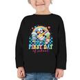 Happy First Day Of School Goose Cute Duck Back To School Graphic Toddler Long Sleeve Tee