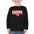 Hawks Back To School Spirit R Graphic Toddler Long Sleeve Tee