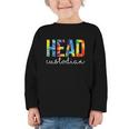 Head Custodian Women Tie Dye Back To School Appreciation Day Graphic Toddler Long Sleeve Tee Head Custodian Women Tie Dye Back To School Appreciation Day Graphic Toddler Long Sleeve Tee