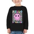 Hello 2nd Grade Groovy Back To School Second Grade Girls Kid Graphic Toddler Long Sleeve Tee Hello 2nd Grade Groovy Back To School Second Grade Girls Kid Graphic Toddler Long Sleeve Tee