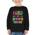 Hello Seventh 7TH Grade Back To School Kids Students Tee Graphic Toddler Long Sleeve Tee Hello Seventh 7TH Grade Back To School Kids Students Tee Graphic Toddler Long Sleeve Tee