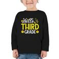 Hello Third Grade Sunflower 3rd Grade Vibes Back To School Graphic Toddler Long Sleeve Tee Hello Third Grade Sunflower 3rd Grade Vibes Back To School Graphic Toddler Long Sleeve Tee