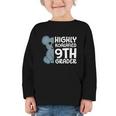 Highly Koalafied 9th Grader Koala Back To School Graphic Toddler Long Sleeve Tee Highly Koalafied 9th Grader Koala Back To School Graphic Toddler Long Sleeve Tee