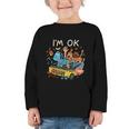 Humorous Graphic Art For School Bus Driver Back To School Graphic Toddler Long Sleeve Tee Humorous Graphic Art For School Bus Driver Back To School Graphic Toddler Long Sleeve Tee