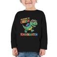 I'm Ready To Crush Kindergarten T-Rex Back To School Dino Graphic Toddler Long Sleeve Tee I'm Ready To Crush Kindergarten T-Rex Back To School Dino Graphic Toddler Long Sleeve Tee