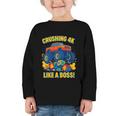Kids 4k Boys Back To School Shirt Monster Truck Crushing 4k Graphic Toddler Long Sleeve Tee Kids 4k Boys Back To School Shirt Monster Truck Crushing 4k Graphic Toddler Long Sleeve Tee