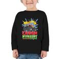 Kids Back To School Monster Truck Nursery Ready Crush First Day Graphic Toddler Long Sleeve Tee