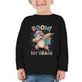 Kids Boom I'm Going To 1st Grade Dabbing Sloth For Back To School Graphic Toddler Long Sleeve Tee Kids Boom I'm Going To 1st Grade Dabbing Sloth For Back To School Graphic Toddler Long Sleeve Tee