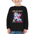 Kindergarten Here I Come Unicorn Girls Kids Back To School Graphic Toddler Long Sleeve Tee Kindergarten Here I Come Unicorn Girls Kids Back To School Graphic Toddler Long Sleeve Tee