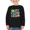 In My Knights Era Back To School Spirit Game Retro Groovy Graphic Toddler Long Sleeve Tee In My Knights Era Back To School Spirit Game Retro Groovy Graphic Toddler Long Sleeve Tee