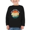 Last First Day Senior 2027 Back To School Class Of 2027 Graphic Toddler Long Sleeve Tee