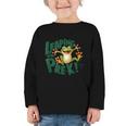 Leaping Into Pre-K Jumping Tree Frog Back To School Fun Graphic Toddler Long Sleeve Tee Leaping Into Pre-K Jumping Tree Frog Back To School Fun Graphic Toddler Long Sleeve Tee