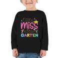 Little Miss Kindergarten First Day Back To School Girls Cute Graphic Toddler Long Sleeve Tee Little Miss Kindergarten First Day Back To School Girls Cute Graphic Toddler Long Sleeve Tee