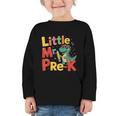 Little Mr Pre-K Dino Back To School Graphic Toddler Long Sleeve Tee Little Mr Pre-K Dino Back To School Graphic Toddler Long Sleeve Tee