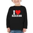 I Love Recess Red Heart Back To School Kids Recess Graphic Toddler Long Sleeve Tee I Love Recess Red Heart Back To School Kids Recess Graphic Toddler Long Sleeve Tee