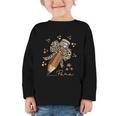 Melanin Pencil Leopard Bow Para Back To School Graphic Toddler Long Sleeve Tee