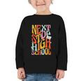 Middle School Gradution Back To School Next Stop High School Graphic Toddler Long Sleeve Tee