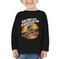 Motocross Back To School Dirt Bike Racing Into Kindergarten Graphic Toddler Long Sleeve Tee Motocross Back To School Dirt Bike Racing Into Kindergarten Graphic Toddler Long Sleeve Tee