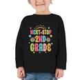 Next Stop 2nd Grade Groovy Retro Second Grade Back To School Graphic Toddler Long Sleeve Tee Next Stop 2nd Grade Groovy Retro Second Grade Back To School Graphic Toddler Long Sleeve Tee