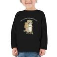 Off To Commit Kindergarten Foolery Raccoon Back To School Graphic Toddler Long Sleeve Tee