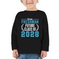 Official Freshman Future Class Of 2028 Back To School Graphic Toddler Long Sleeve Tee Official Freshman Future Class Of 2028 Back To School Graphic Toddler Long Sleeve Tee