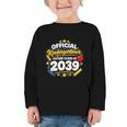 Official Kindergartener Future Class Of 2039 Back To School Graphic Toddler Long Sleeve Tee