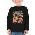 Oh Hey First Grade Cutie Back To School Graphic Toddler Long Sleeve Tee Oh Hey First Grade Cutie Back To School Graphic Toddler Long Sleeve Tee