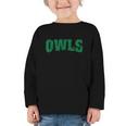 Owls Back To School Spirit G Graphic Toddler Long Sleeve Tee Owls Back To School Spirit G Graphic Toddler Long Sleeve Tee