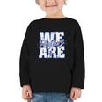 Panthers Back To School Spirit B Graphic Toddler Long Sleeve Tee