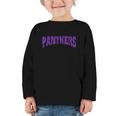 Panthers Back To School Spirit P Graphic Toddler Long Sleeve Tee