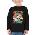Preschool Here I Come Unicorn Back To School Preschool Girls Graphic Toddler Long Sleeve Tee Preschool Here I Come Unicorn Back To School Preschool Girls Graphic Toddler Long Sleeve Tee