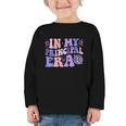 In My Principal Era Groovy School Principal Back To School Graphic Toddler Long Sleeve Tee In My Principal Era Groovy School Principal Back To School Graphic Toddler Long Sleeve Tee