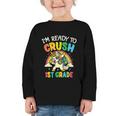 Ready For 1st Grade Unicorn First Day Back To School Student Graphic Toddler Long Sleeve Tee Ready For 1st Grade Unicorn First Day Back To School Student Graphic Toddler Long Sleeve Tee