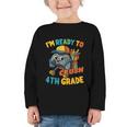 Ready For 4th Grade First Day Back To School Students Graphic Toddler Long Sleeve Tee Ready For 4th Grade First Day Back To School Students Graphic Toddler Long Sleeve Tee