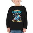 Ready To Explore 1st Grade Kids Astronaut Back To School Graphic Toddler Long Sleeve Tee Ready To Explore 1st Grade Kids Astronaut Back To School Graphic Toddler Long Sleeve Tee