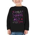 Ready To Sparkle 6th Grade Back To School For Girls Graphic Toddler Long Sleeve Tee Ready To Sparkle 6th Grade Back To School For Girls Graphic Toddler Long Sleeve Tee