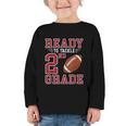 Ready To Tackle 2nd Grade Back To School First Day Of School Graphic Toddler Long Sleeve Tee Ready To Tackle 2nd Grade Back To School First Day Of School Graphic Toddler Long Sleeve Tee